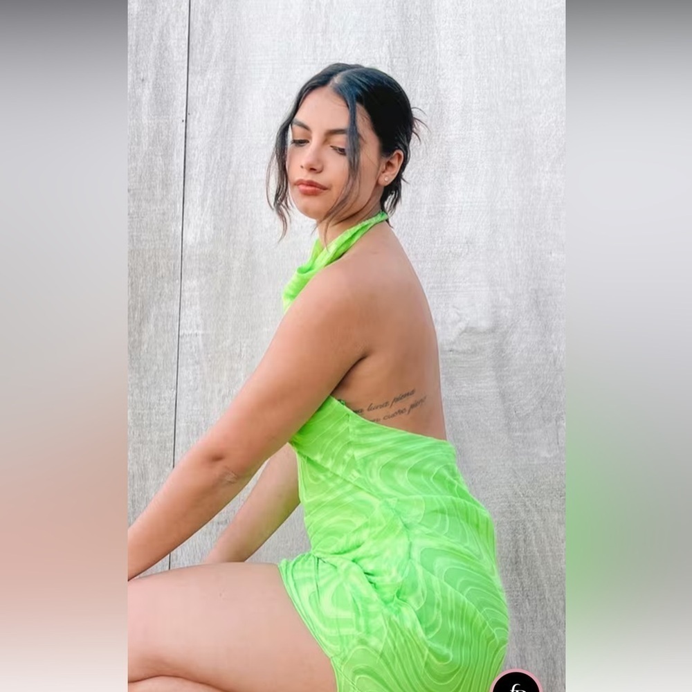 Amanda Uprichard x Free People Samba Gown in Apple Swirl 🍏 size XS - Picture 6 of 15